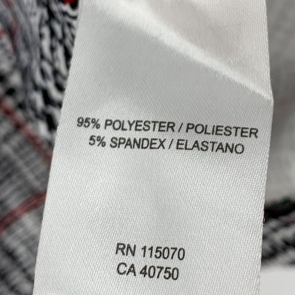 Nina Leonard Size M Bell Bubble Sleeve A-Line Dress Knit stretch Plaid 1940 EUC - Picture 7 of 9